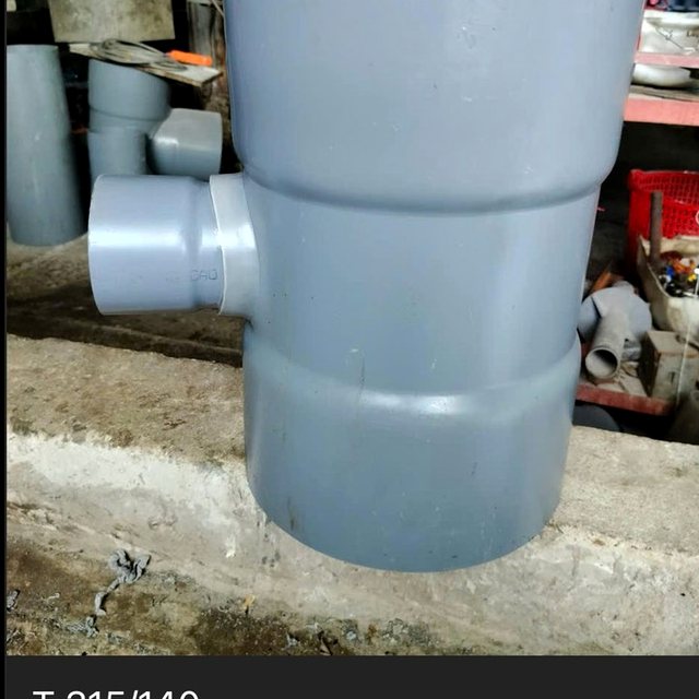 Tê giảm Ø315/140 · phụ kiện ống nhựa uPVC DN315/140